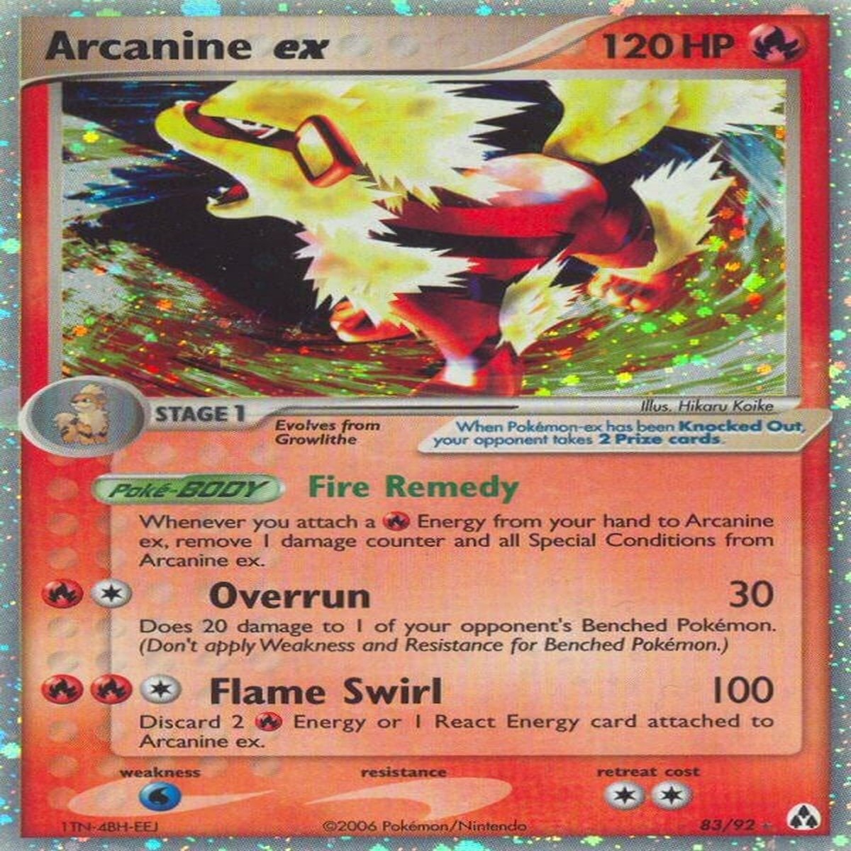 Arcanine ex [LM - 83/92]