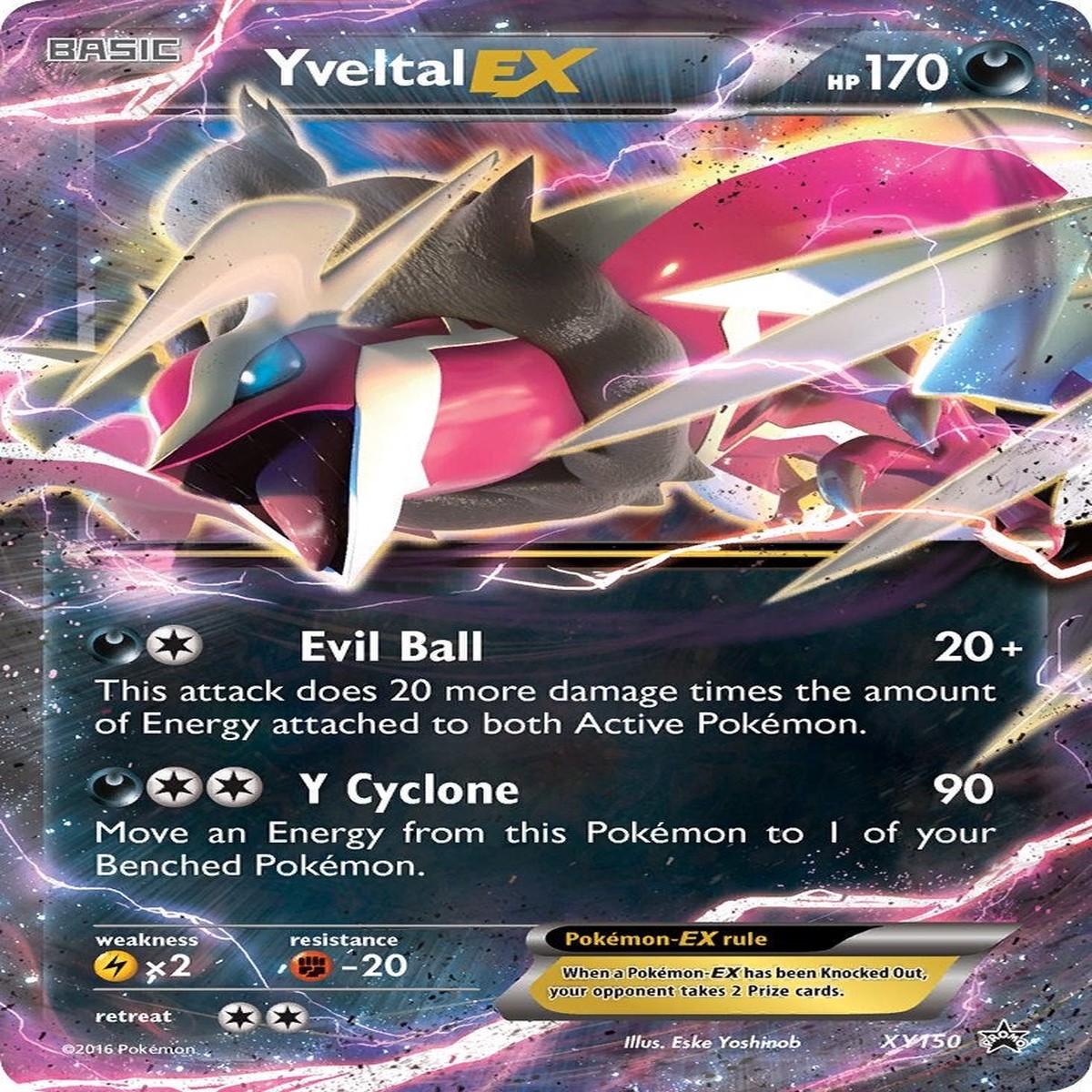 Yveltal EX - XY150 (Shiny) [PR - XY150]